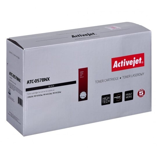 Toner Activejet ATC-057BNX (zamiennik  Canon CRG-057HBK; Supreme; 10000 stron; czarny) Z CHIP Activejet