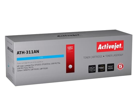 Toner ACTIVEJET ATH-311AN Premium, błękitny, 1000 str., CE311A Activejet