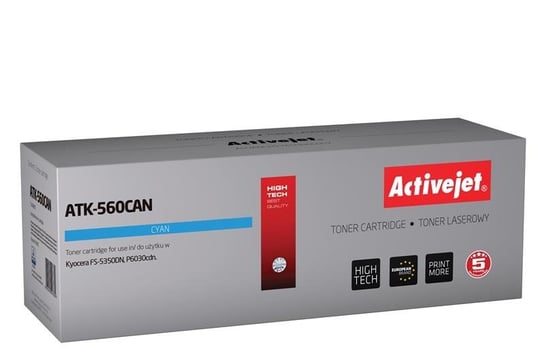 Toner ACTIVEJET ATK-560CAN (Kyocera TK-560C), niebieski, 10000 str. Activejet