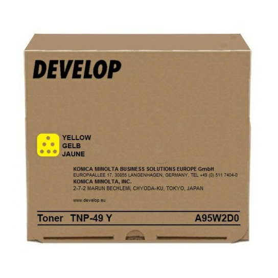 Toner Develop TNP-49 A95W2D0 Y Oryginał żółty Develop