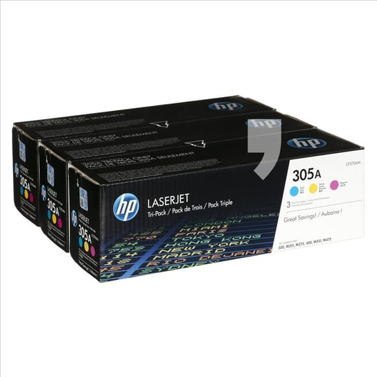 Toner HP CF370AM, błękitny, purpurowy, żółty, 7800 str. HP