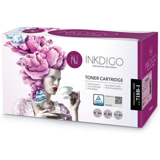 Toner INKDIGO (CA-718B-1) czarny 3400str zamiennik CANON (CRG-718B/2662B002) Inkdigo