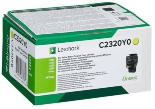 Toner LEXMARK C2320Y0, żółty Lexmark