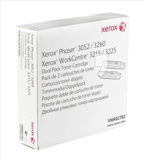 Toner XEROX 106R02782, czarny, 3000 str., 2 szt. Xerox