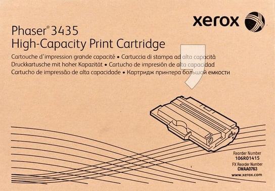 Toner XEROX Black High do Phaser 3435 Xerox