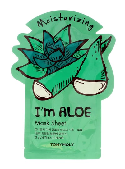 Tony Moly, I'm Real, maska w płachcie Aloes, 21 g Tony Moly