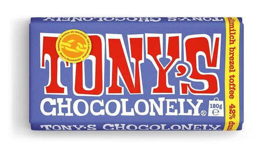 TONY'S brezel toffee 180g czekolada gorzka mleczna Lindt