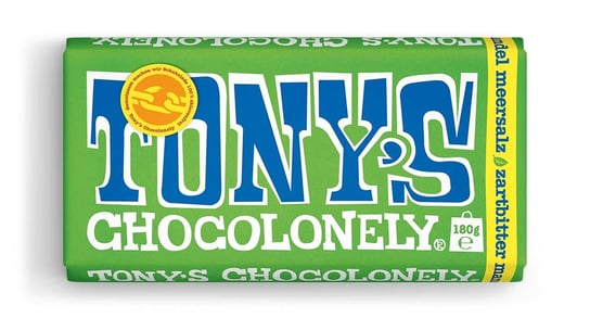 TONY'S zartbitter mandel meersalz 180g czekolada gorzka Lindt