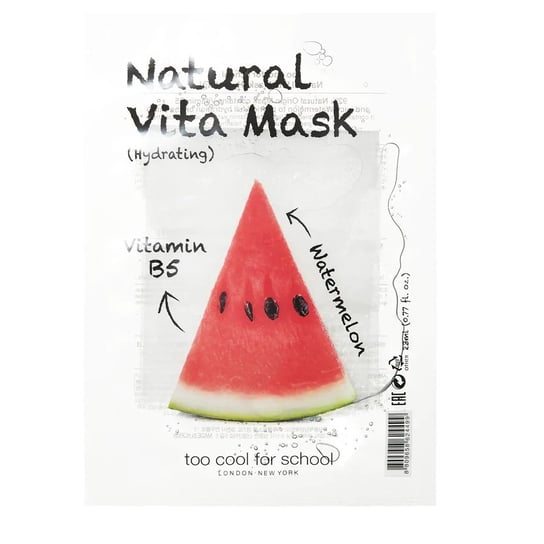 Too Cool For School, Natural Vita Mask, Naturalna maska nawilżająca do twarzy Hydrating, 23 g Too Cool For School