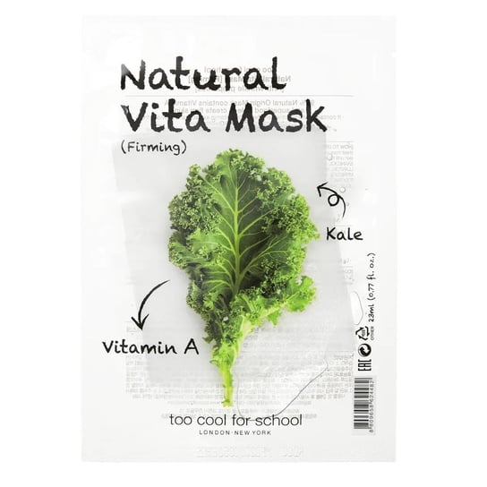 Too Cool For School, Natural Vita Mask, Naturalna maska ujędrniająca do twarzy Firming, 23 g Too Cool For School