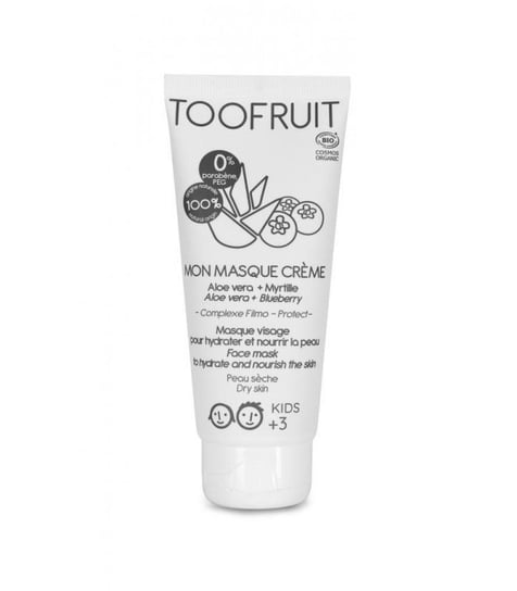 Toofruit, Kremowa maska do twarzy dla dzieci, Aloea i Borówka, 100ml Toofruit