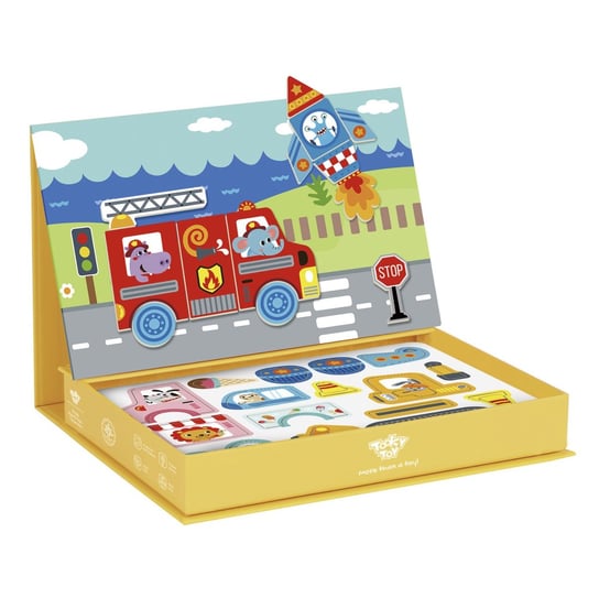 TOOKY TOY Układanka Edukacyjna Magnetyczne Pudełko dla Dzieci 80 el. Tooky Toy