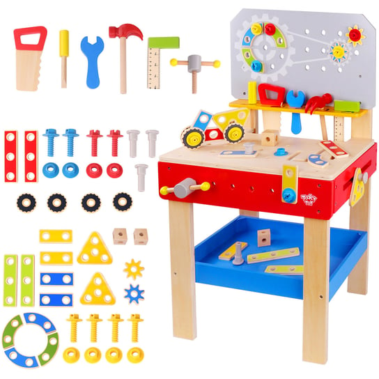 Tooky Toy, zabawka edukacyjna Warsztat Mechanika z narzędziami Tooky Toy