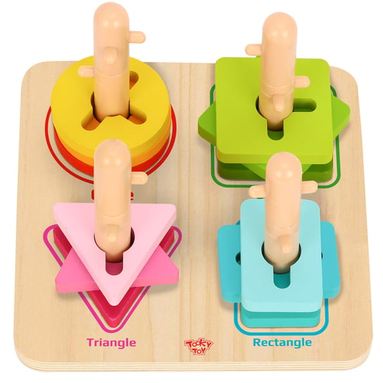 Tooky ToyTooky Toy, sorter kolory kształty edukacyjna układanka zręcznościowa Tooky Toy