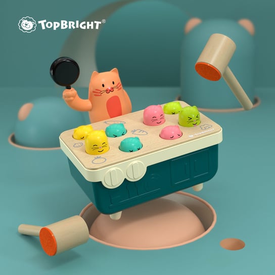 Top Bright, gra zręcznościowa Szybkie Uderzenie Kotek i Myszka ToP BRIGHT