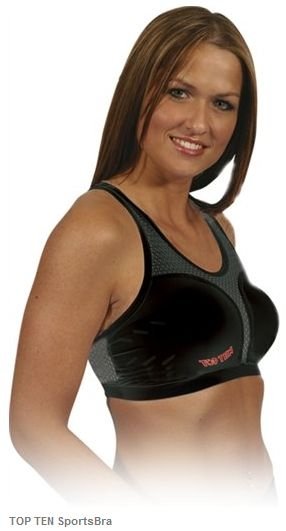 Top Ten, Ochraniacze piersi dla kobiet, Cool Guard - koszulka, czarny, rozmiar S Top Ten