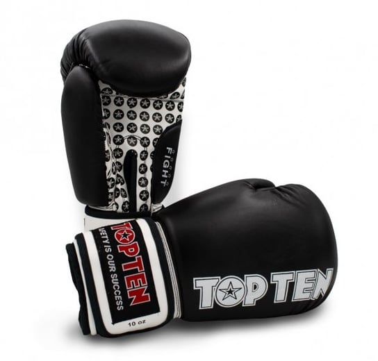 Top ten, Rękawice bokserskie, Fight RTT-2 Wako approved, czarny, rozmiar 12 Top Ten