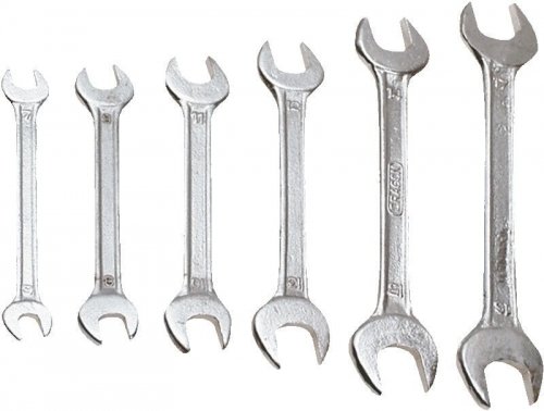 Top Tools Klucze płaskie dwustronne 6-17 mm, zestaw 6 szt. 35D255 Top Tools