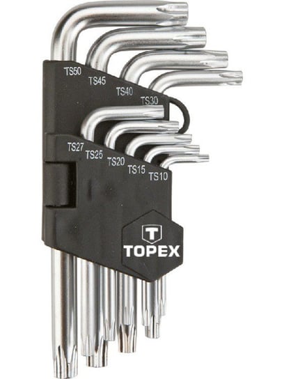 TOPEX Klucze pięciokątne TS10-50, zestaw 9 szt. 35D950 Topex