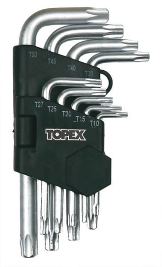 TOPEX Klucze Torx T10-T50, zestaw 9 szt. 35D960 Topex