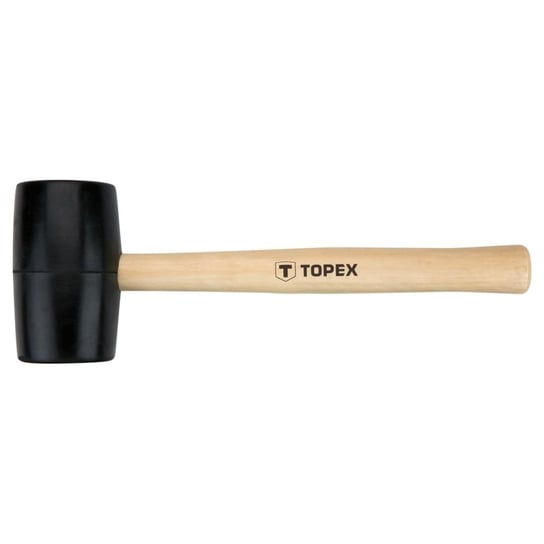 TOPEX Młotek gumowy 50 mm/340 g, trzonek drewniany 02A343 Topex