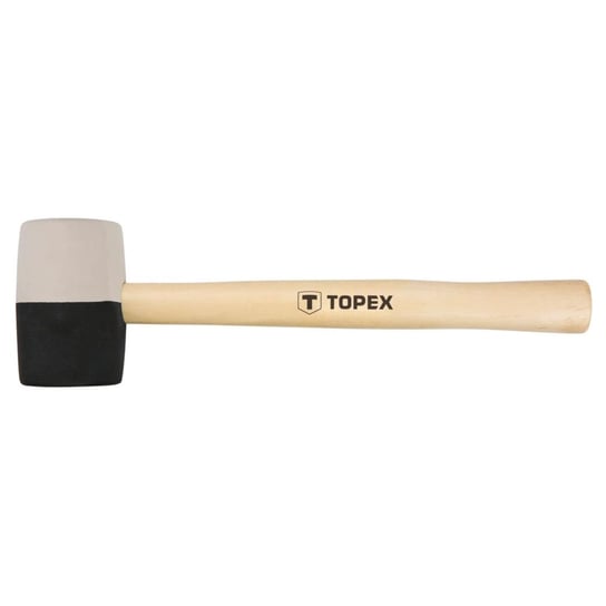 TOPEX Młotek gumowy 58 mm/450 g, czarno-biała guma 02A354 Topex