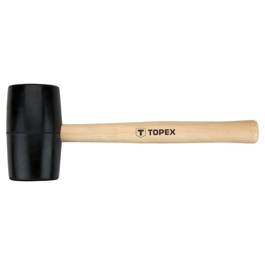 TOPEX Młotek gumowy 58 mm/450 g, trzonek drewniany 02A344 Topex