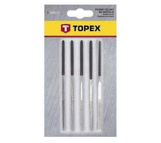 TOPEX Pilniki iglaki diamentowe, zestaw 5 szt. 06A000 Topex