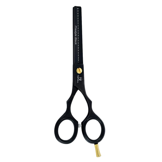 TOPHILL Degażówki fryzjerskie do strzyżenia włosów PRESTYLE BLACK 5,5" - TH-4012 Inna marka