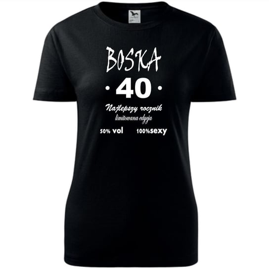 TopKoszulki Damska koszulka roz. M, BOSKA 40, NAJLEPSZY ROCZNIK, LIMITOWANA EDYCJA, t-shirt TopKoszulki