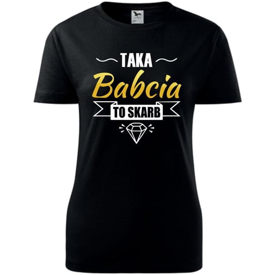 TopKoszulki Damska koszulka roz. XXL, TAKA BABCIA TO SKARB, DZIEŃ BABCI, t-shirt TopKoszulki