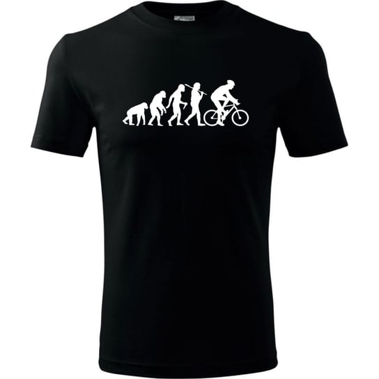 topkoszulki.pl męska koszulka, ewolucja rower, dla rowerzysty, rowerowy, rozmiar XXL TopKoszulki.pl®