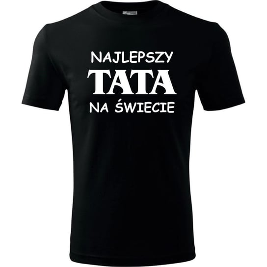 topkoszulki.pl męska koszulka, najlepszy tata na świecie ver. 01, rozmiar L TopKoszulki.pl®