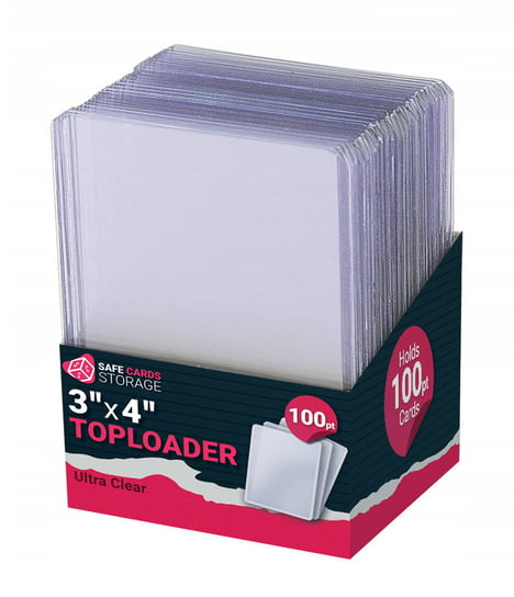 Toploader 100Pt 3"X4" Ultra Clear Ochronne Sztywne Koszulki Na Karty 25Szt Inna marka