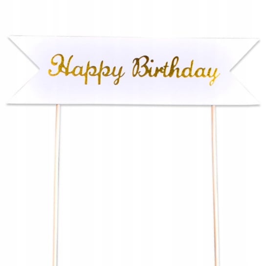 Topper na tort dekoracja napis happy birthday JAMKO