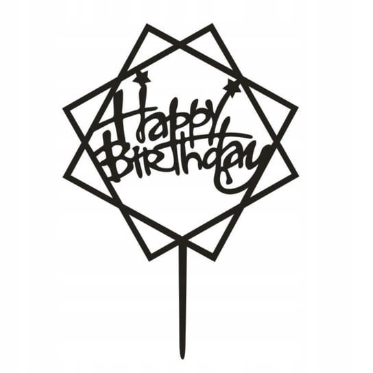 Topper na tort dekoracja napis happy birthday JAMKO