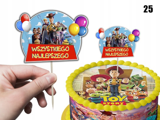 TOPPER NA TORT ozdoba dekoracja urodziny torcik TOY STORY BAJKI GRY Inna marka