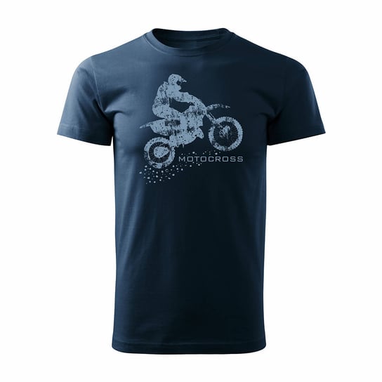 Topslang, Koszulka męska motocross z motocrossem, granatowa, rozmiar L Topslang