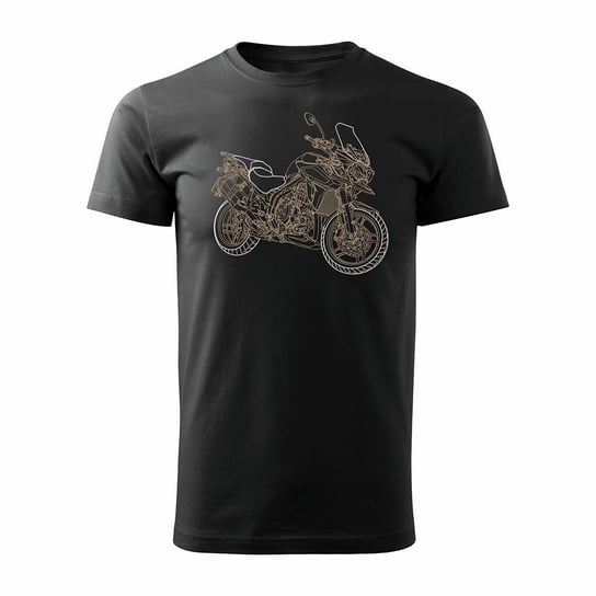 Topslang, Koszulka męska motocyklowa Triumph Tiger, czarna, regular, rozmiar M Topslang