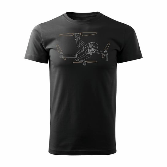 Topslang, Koszulka z dronem dron drone quadrocopter, czarna, regular, rozmiar L Topslang