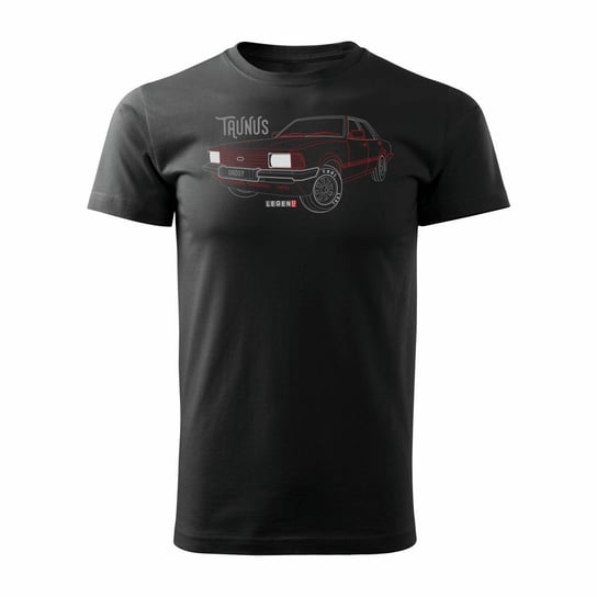 Topslang, Koszulka z samochodem FORD TAUNUS, czarna, regular, rozmiar M Topslang