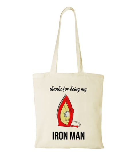 Torba bawełniana na zakupy z grafiką my iron man Inna marka
