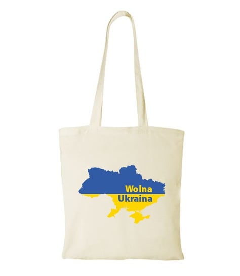 Torba bawełniana na zakupy z grafiką wolna Ukraina Inna marka