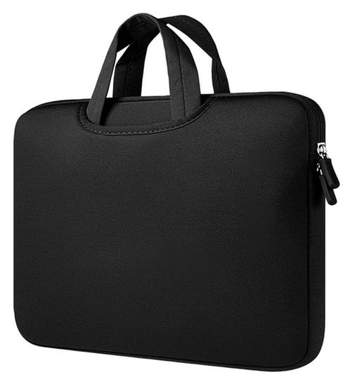 Torba D-Pro Neopren Sleeve Bag pokrowiec etui miękkie z rączkami na laptop HP Dell Lenovo MacBook Air/Pro 13/14 (Czarny) D-pro