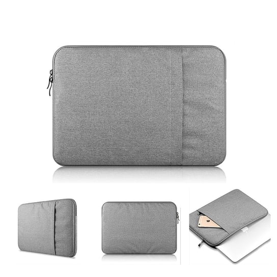 Torba etui futerał pokrowiec Canvas Sleeve na laptopa HP Macbook Air Pro M1 M2 13/14/15 cali (Szary) D-pro