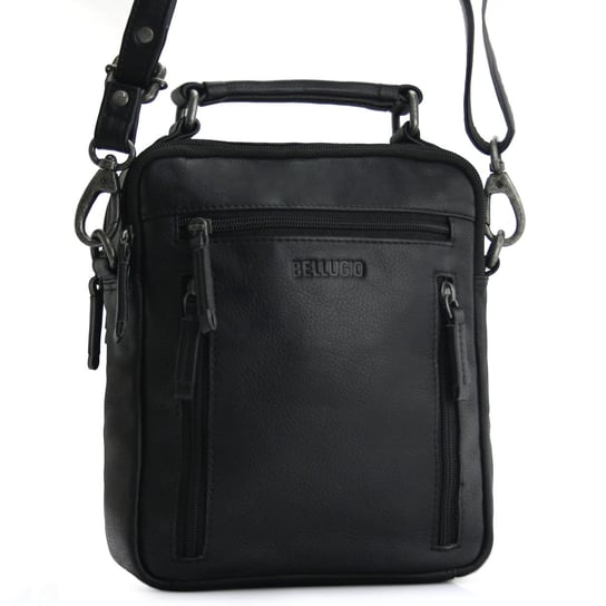 Torba męska crossbody - czarna Bellugio