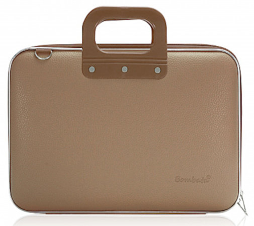 torba na laptopa Classic 38 x 29 cm sztuczna skóra brązowa TWM