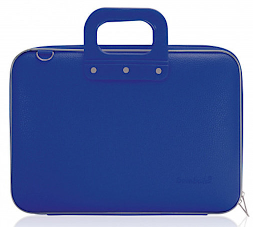 torba na laptopa Classic 38 x 29 cm sztuczna skóra niebieska TWM