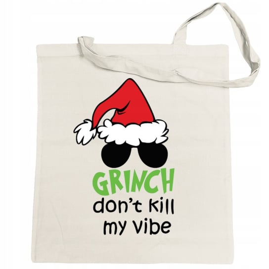 Torba na zakupy Grinch Dont Kill My Vibe Prezent Świąteczny Inna marka