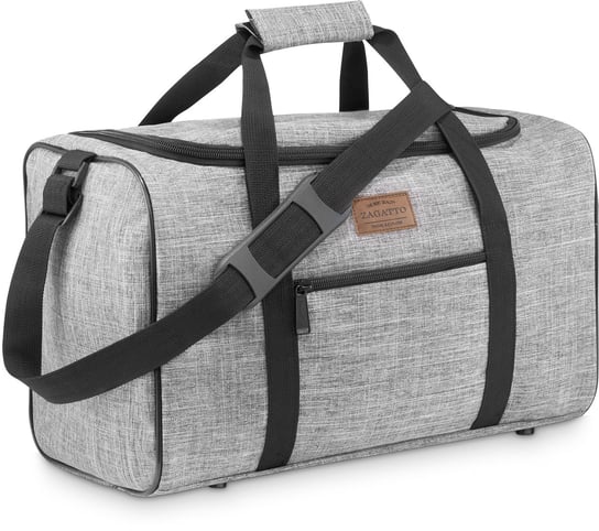 Torba Podróżna Szara Damska Męska, Torba Do Samolotu 40X20X25 20L, Zg836 Zagatto